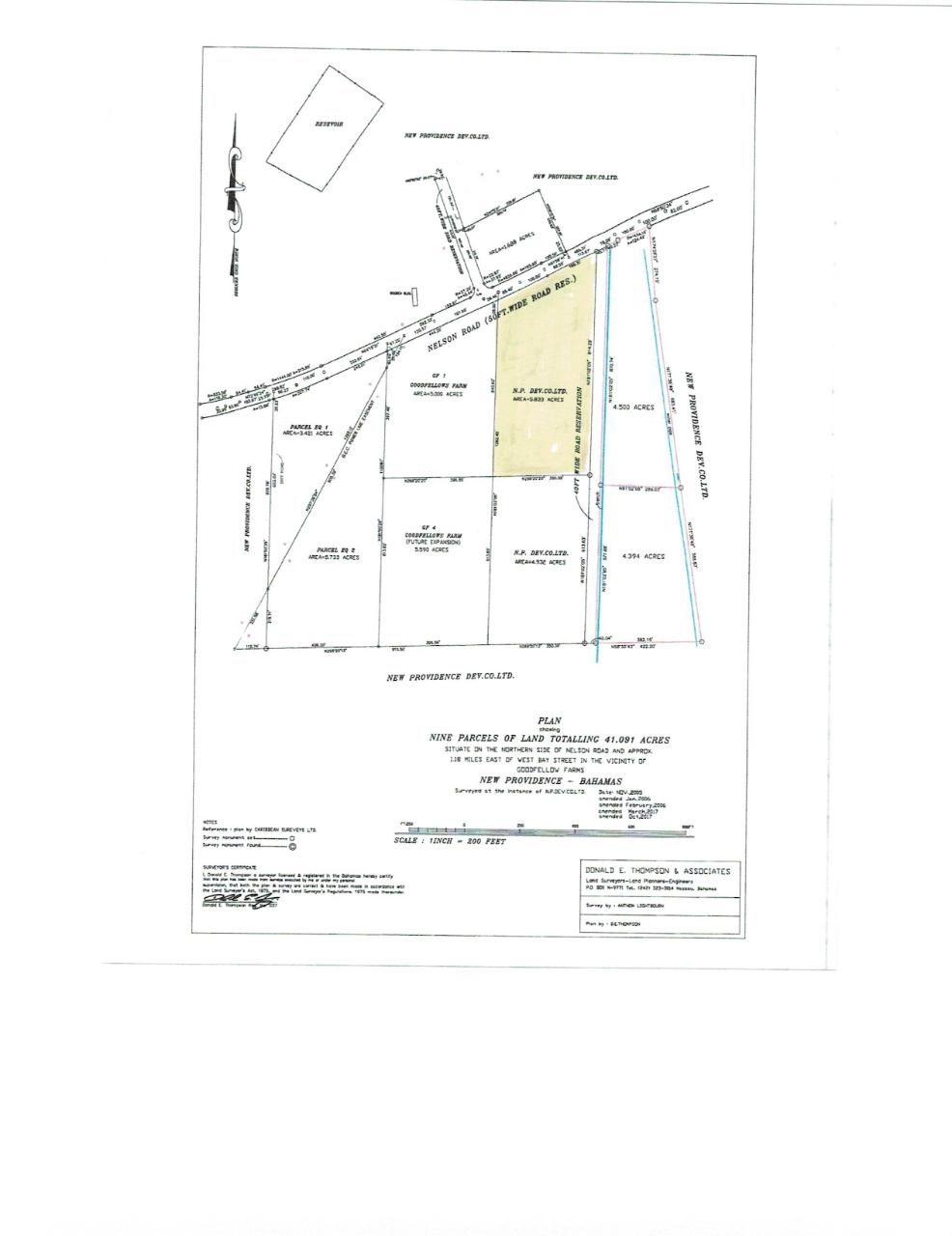 MLS# 55421 Nelson road Acreage Western Road New Providence/Paradise Island