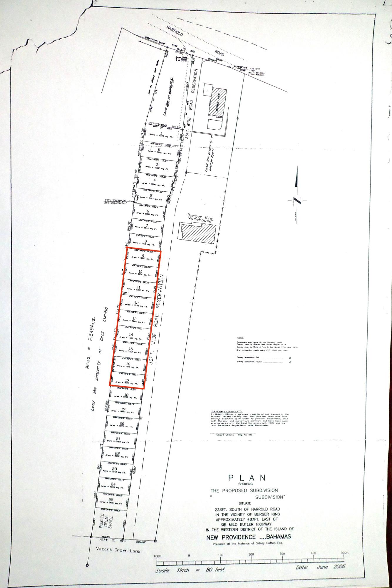 MLS# 61744 1.06 Acres of Land  New Providence/Paradise Island