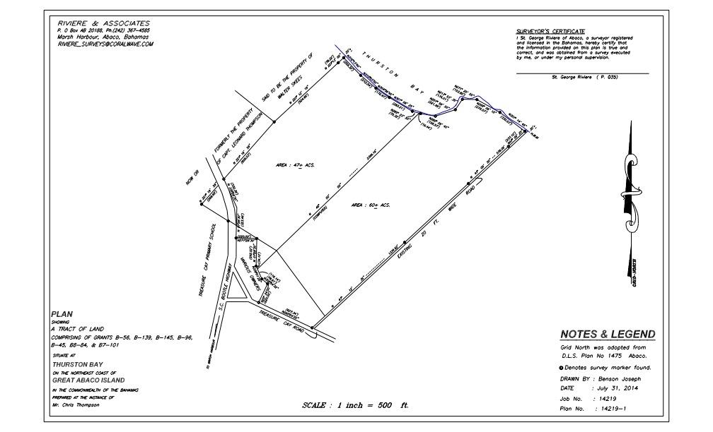 MLS# 62742 Thurston Bay Treasure Cay Abaco