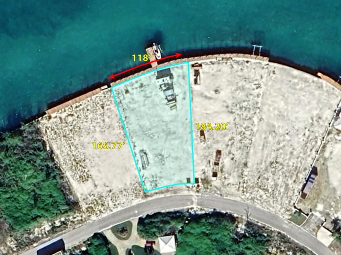 MLS# 62815 Canal Lot 5 Blk 200 Treasure Cay Abaco
